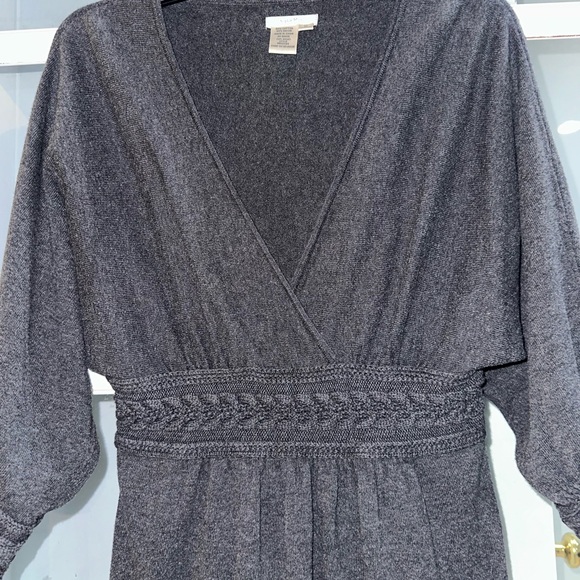 Sophie Max Gray Babydoll Top - Picture 3 of 8